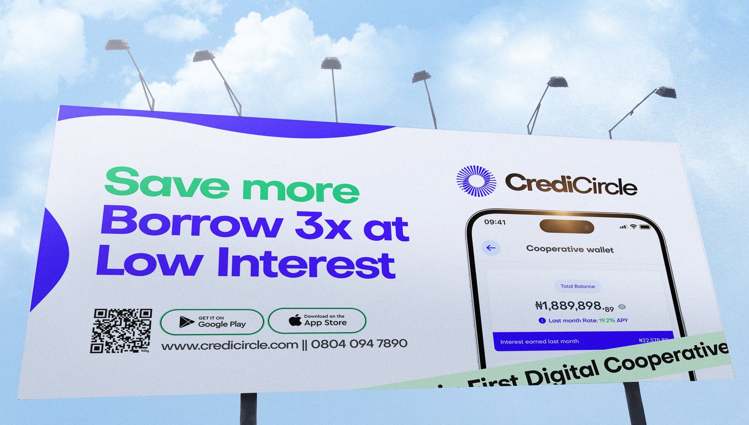 Billboard: Save more, borrow 3x