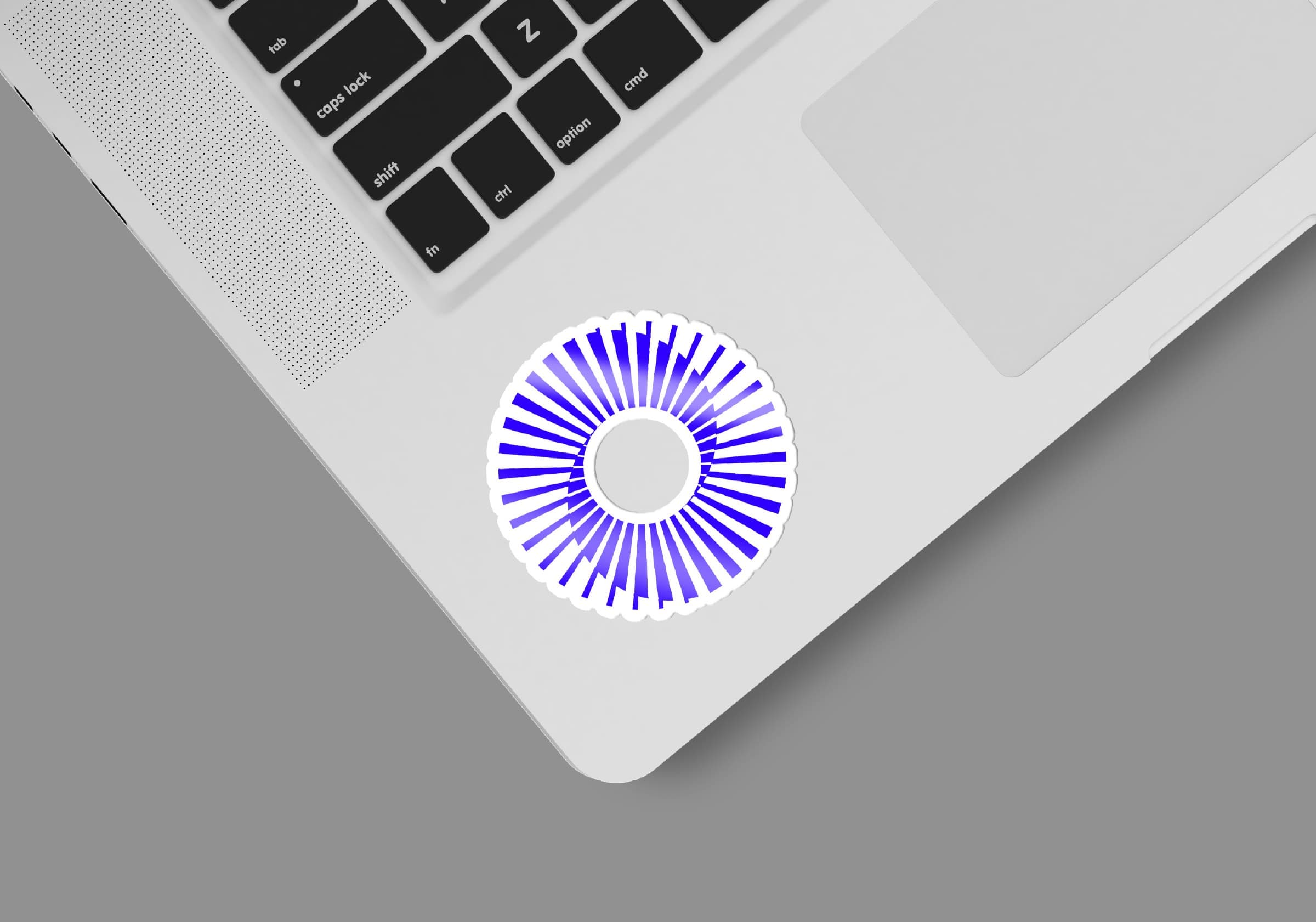 CrediCircle logo sticker on a laptop