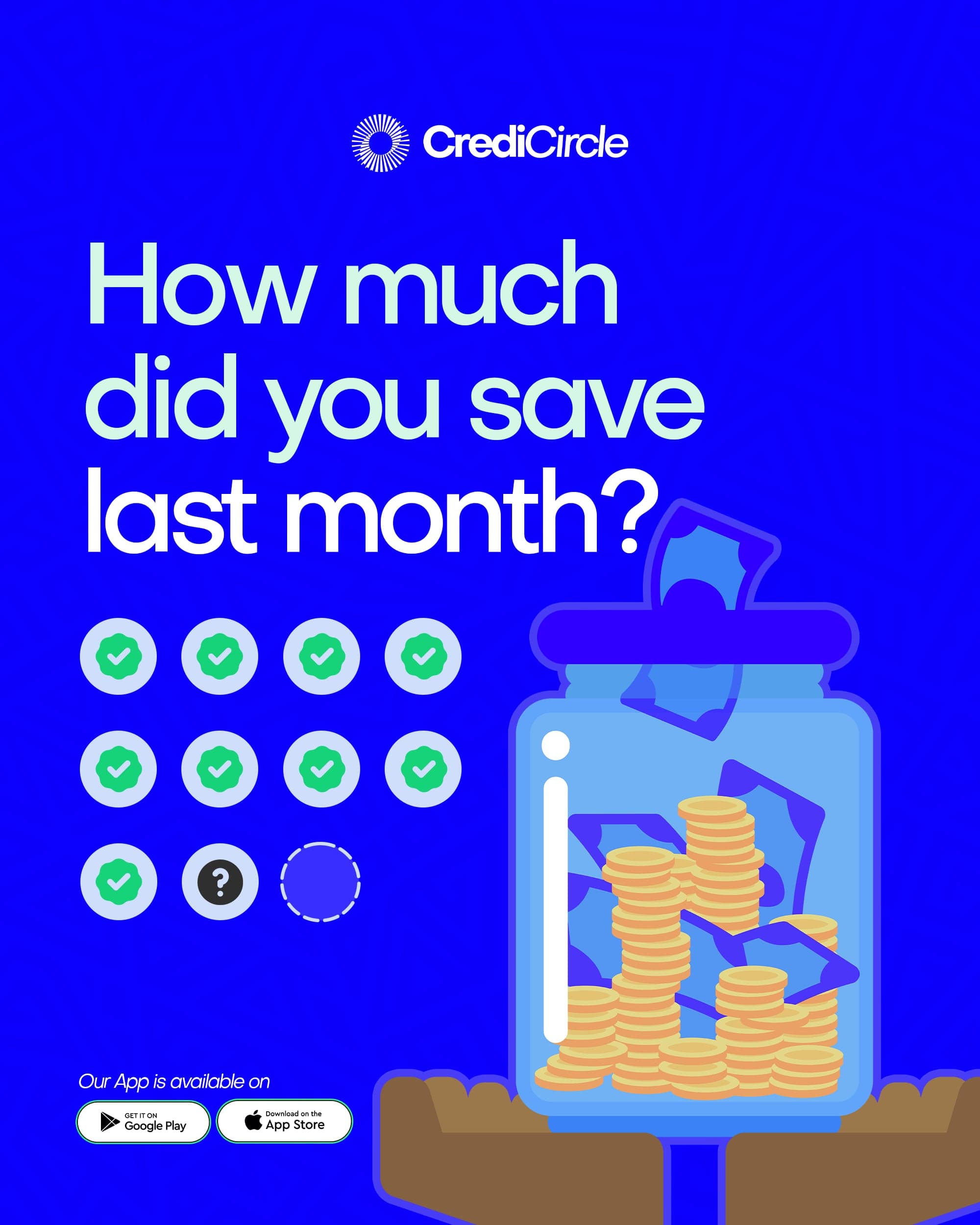 How much did you save last month?