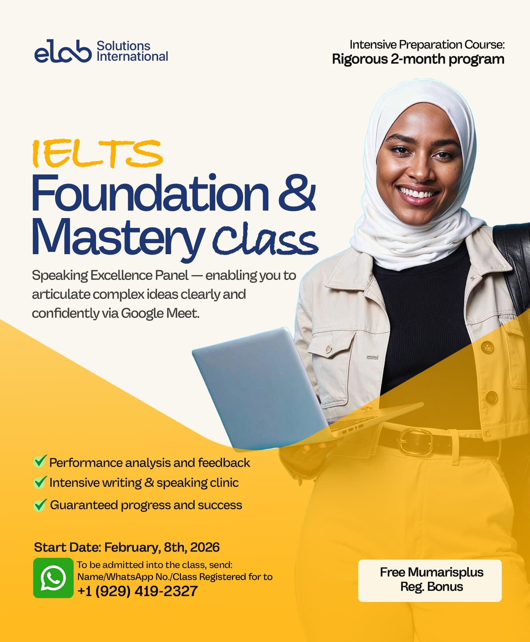 IELTS Foundation & Mastery Class