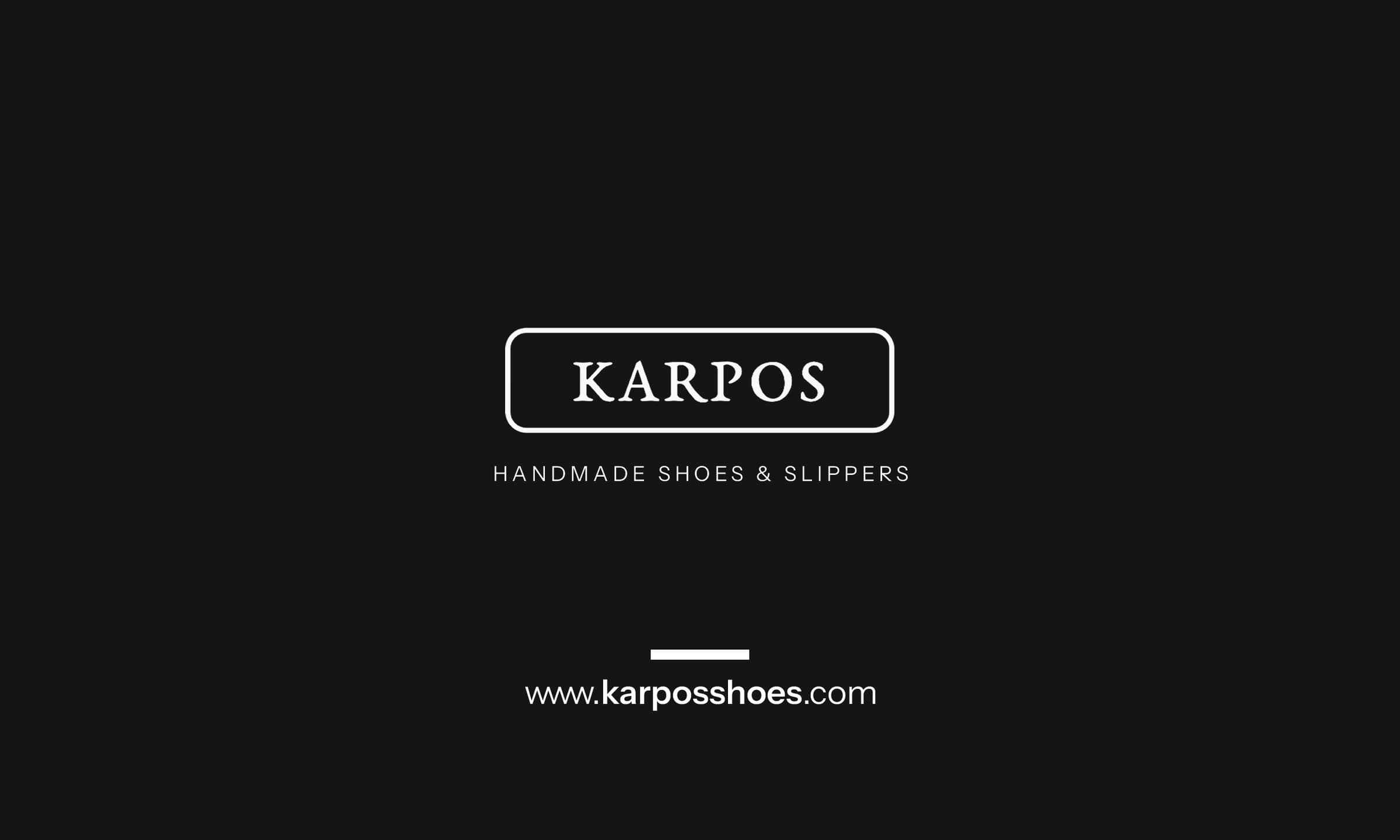 Karpos business card, logo side