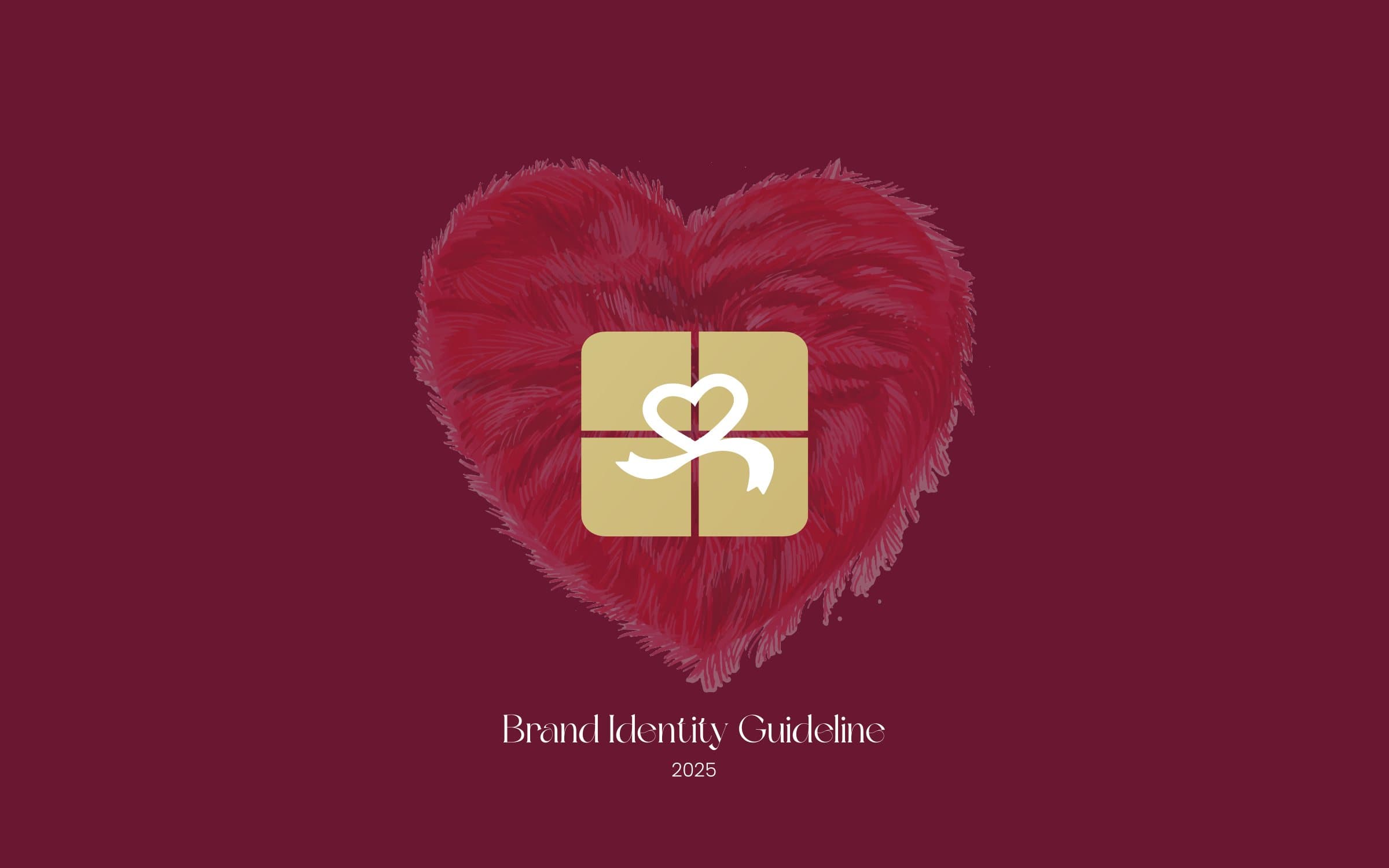 Lovebox logo on a plush heart