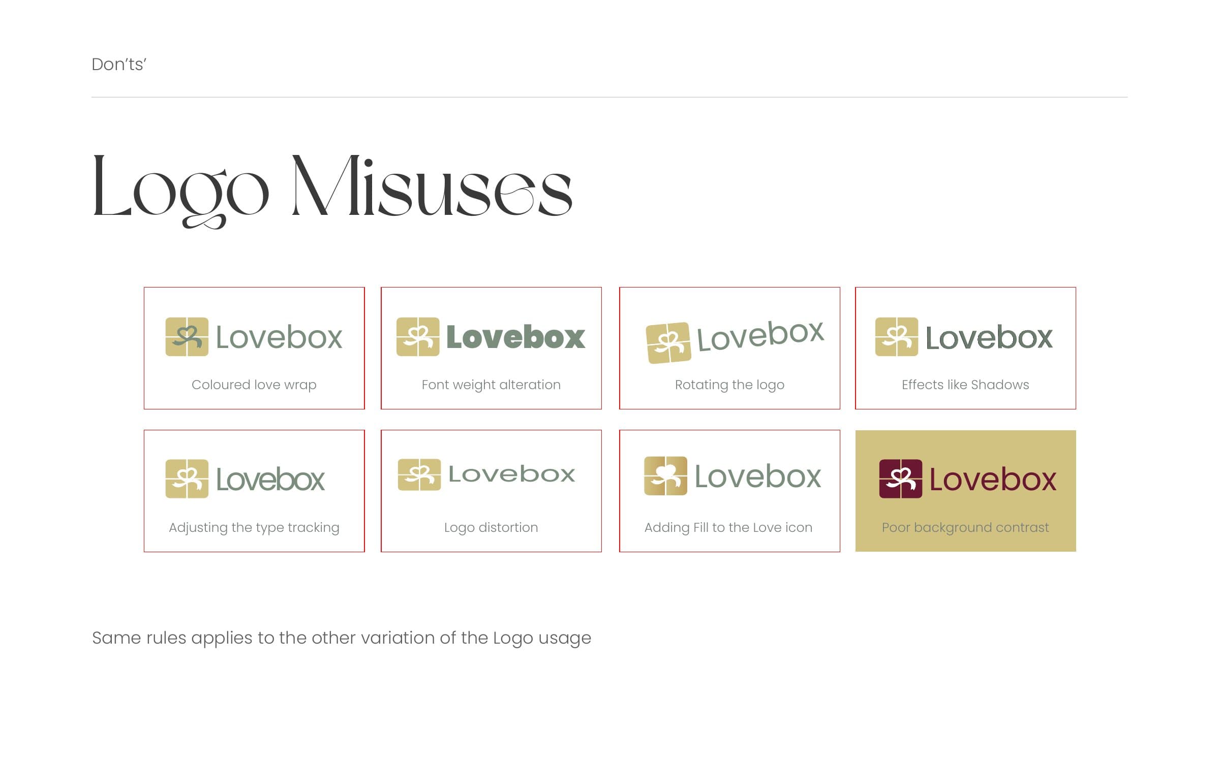 Logo misuses
