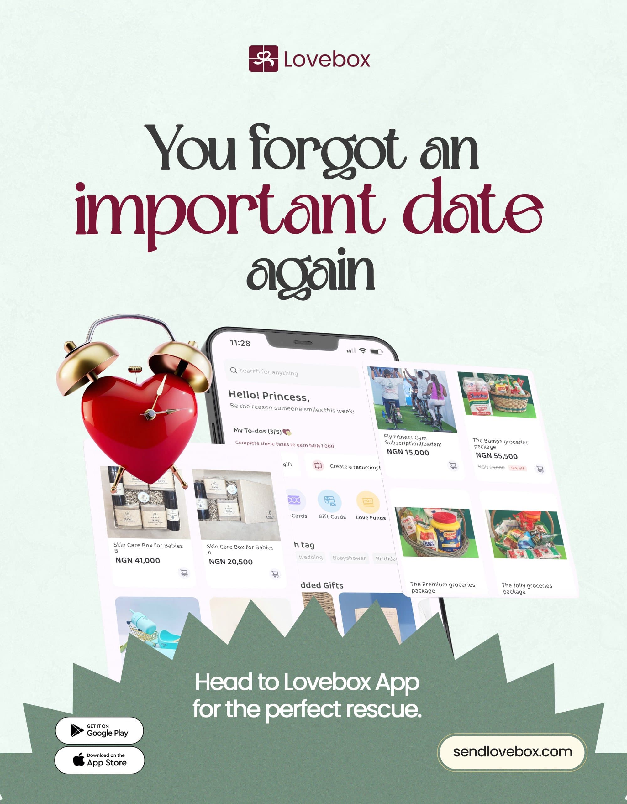 You forgot an important date again
