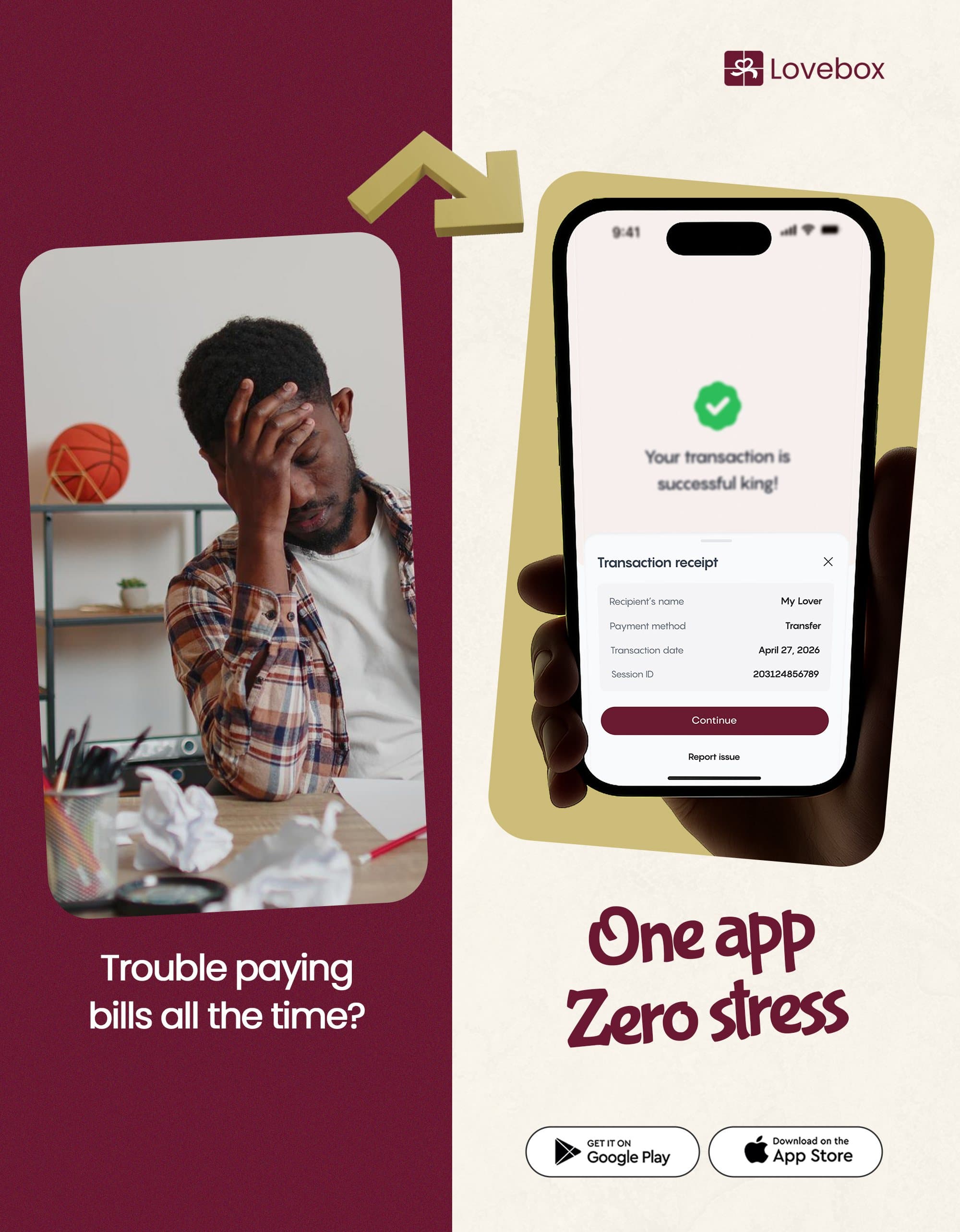 One app, zero stress
