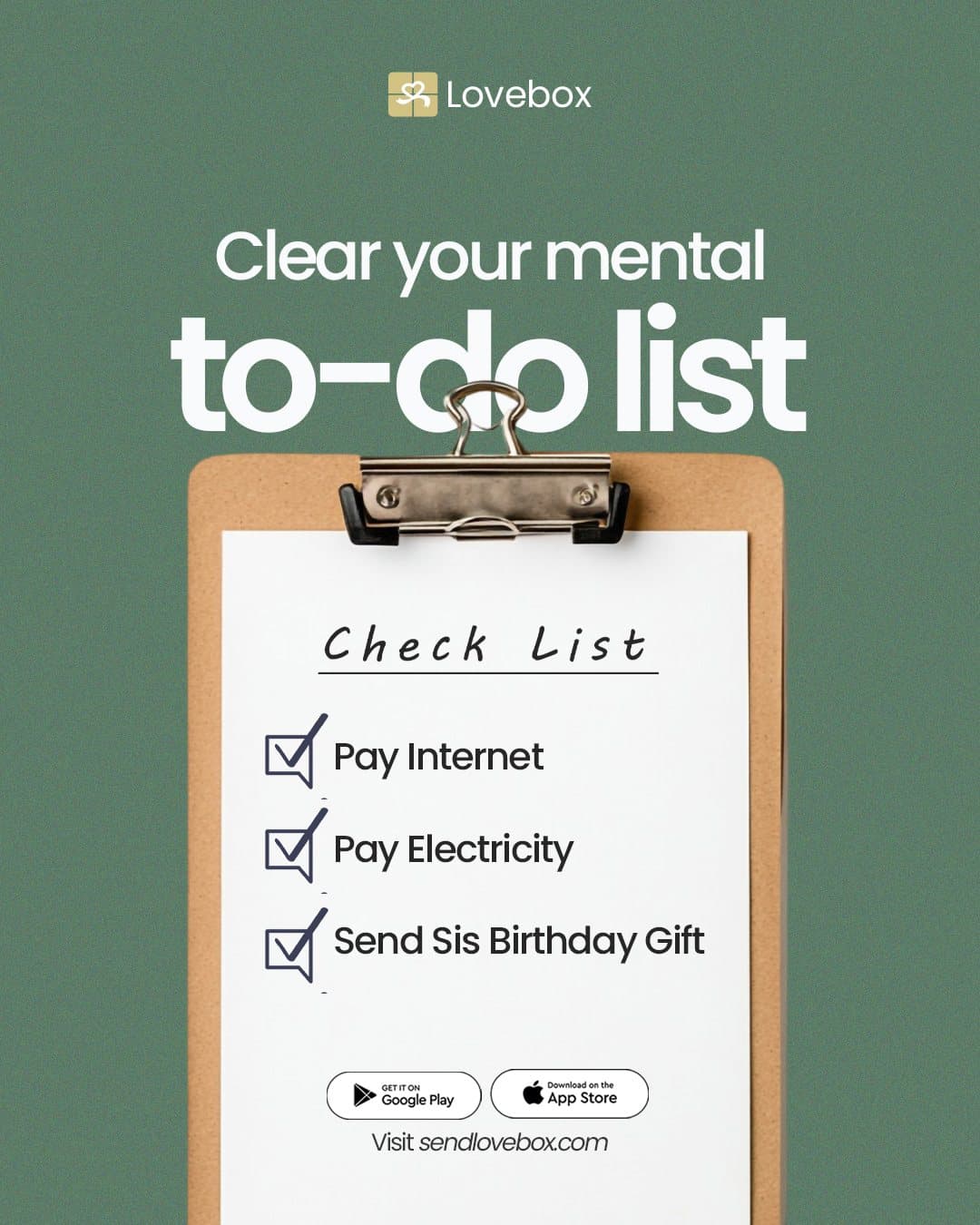 Clear your mental to-do list
