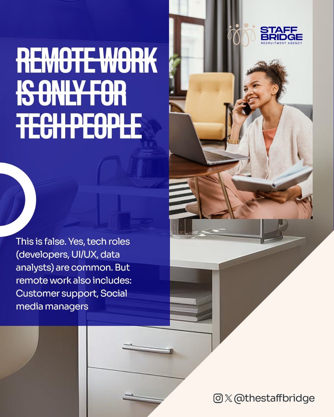 Misconception: remote work is only for tech people