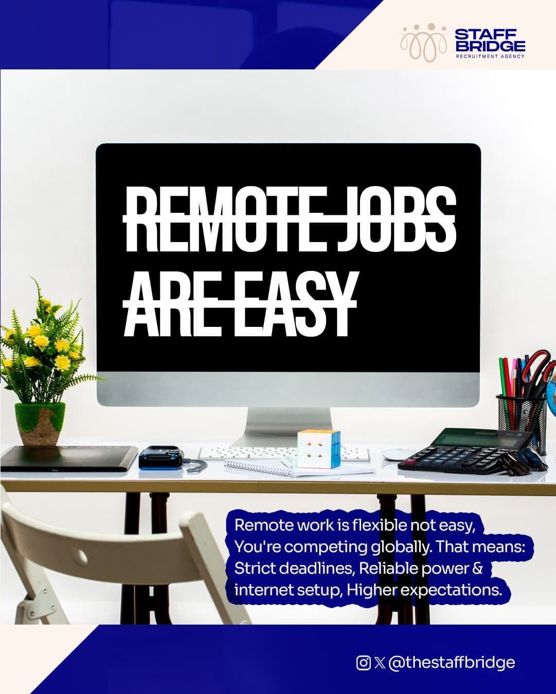 Misconception: remote jobs are easy