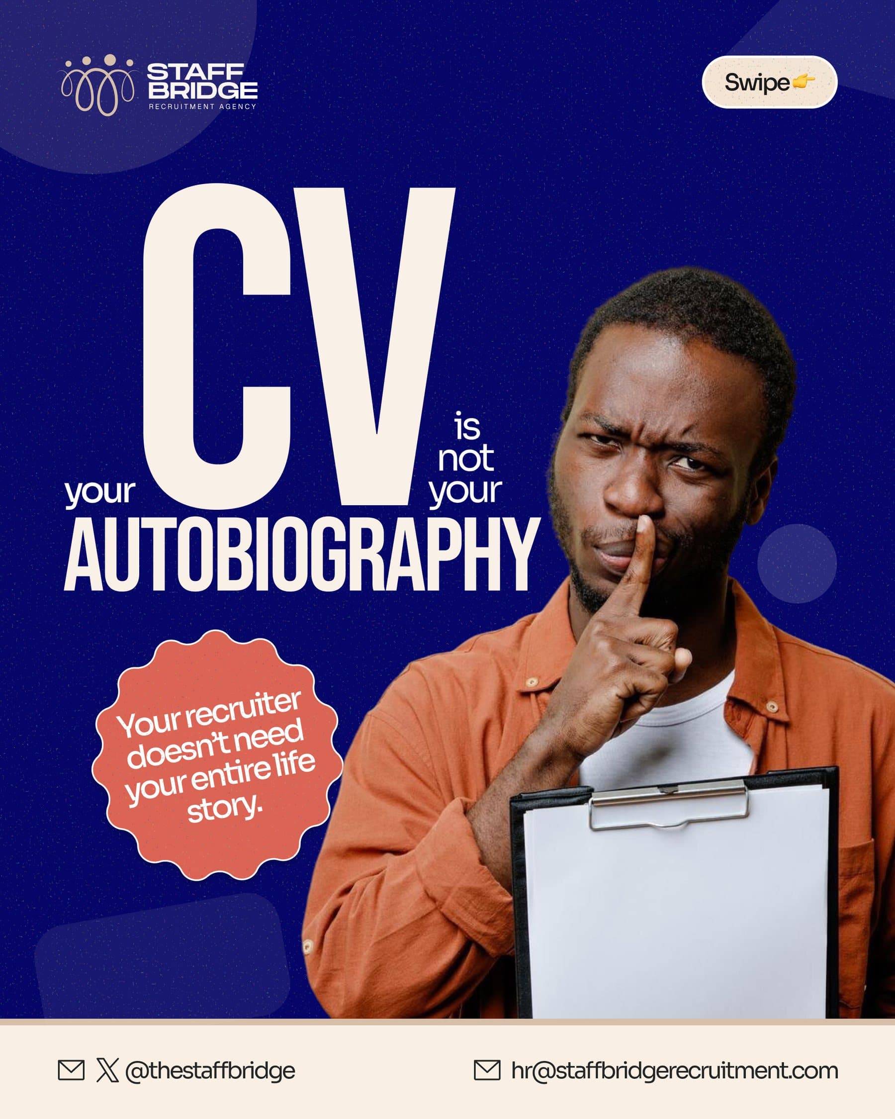 Your CV is not your autobiography